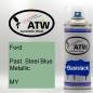 Preview: Ford, Past. Steel Blue Metallic, MY: 400ml Sprühdose, von ATW Autoteile West.